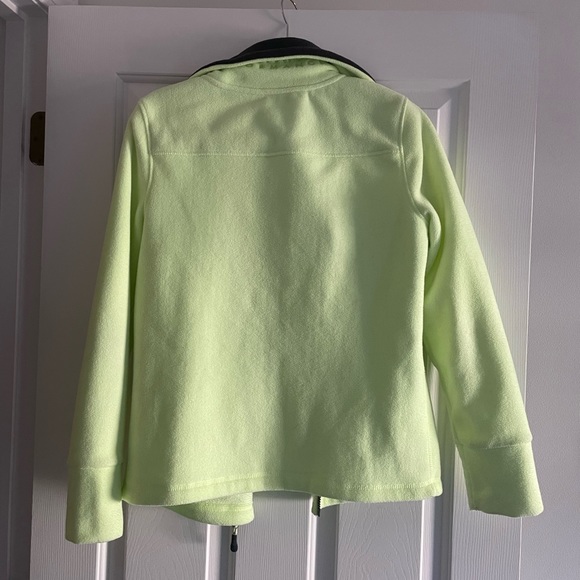Calvin Klein Green Fleece Zip-Up - Picture 2 of 4